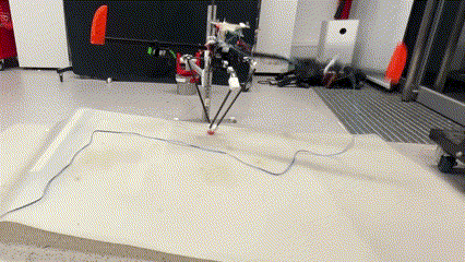 Learning to Hop for a Single-Legged Robot with Parallel Mechanism